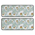 thumbnail image 1 of Kitchen Rugs Sets Of 2,Light Blue Daisy Flower Pattern Anti Fatigue Kitchen Mat Rugs Non Slip Washable,Decorative Kitchen Floor Mats for Kitchen,Sink,Laundry,17"x47"+17"x47", 1 of 5