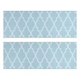thumbnail image 1 of Kitchen Rugs Sets Of 2,Light Blue Geometric Quatrefoil Pattern Anti Fatigue Kitchen Mat Rugs Non Slip Washable,Decorative Kitchen Floor Mats for Kitchen,Sink,Laundry,17"X47", 1 of 5