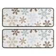 thumbnail image 1 of Kitchen Rugs Sets Of 2,Light Christmas Snowflake Pattern Anti Fatigue Kitchen Mat Rugs Non Slip Washable,Decorative Kitchen Floor Mats for Kitchen,Sink,Laundry,17"x47"+17"x47", 1 of 5