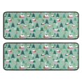 thumbnail image 1 of Kitchen Rugs Sets Of 2,Light Green Christmas Village Pattern Anti Fatigue Kitchen Mat Rugs Non Slip Washable,Decorative Kitchen Floor Mats for Kitchen,Sink,Laundry,17"x47"+17"x47", 1 of 5