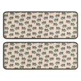 thumbnail image 1 of Kitchen Rugs Sets Of 2,Light Pink Bigfoot and Mountain Pattern Anti Fatigue Kitchen Mat Rugs Non Slip Washable,Decorative Kitchen Floor Mats for Kitchen,Sink,Laundry,17"x47"+17"x47", 1 of 5