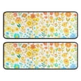 thumbnail image 1 of Kitchen Rugs Sets Of 2,Light Pioneer Flower Pattern Anti Fatigue Kitchen Mat Rugs Non Slip Washable,Decorative Kitchen Floor Mats for Kitchen,Sink,Laundry,17"x47"+17"x47", 1 of 5
