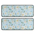 thumbnail image 1 of Kitchen Rugs Sets Of 2,Lightblue Daisy Flower Small Flowers Pattern Anti Fatigue Kitchen Mat Rugs Non Slip Washable,Decorative Kitchen Floor Mats for Kitchen,Sink,Laundry,17"x47"+17"x47", 1 of 5