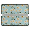 thumbnail image 1 of Kitchen Rugs Sets Of 2,Lightblue Daisy Flower Yellow Centers Pattern Anti Fatigue Kitchen Mat Rugs Non Slip Washable,Decorative Kitchen Floor Mats for Kitchen,Sink,Laundry,17"x47"+17"x47", 1 of 5