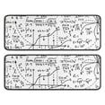 thumbnail image 1 of Kitchen Rugs Sets Of 2,Math Equations Geometry Icons White Pattern Anti Fatigue Kitchen Mat Rugs Non Slip Washable,Decorative Kitchen Floor Mats for Kitchen,Sink,Laundry,17"x47"+17"x47", 1 of 5