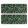 thumbnail image 1 of Kitchen Rugs Sets Of 2,Mixed Citrus Fruit Leaves DarkGreen Pattern Anti Fatigue Kitchen Mat Rugs Non Slip Washable,Decorative Kitchen Floor Mats for Kitchen,Sink,Laundry,17"x47"+17"x47", 1 of 5