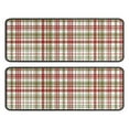 thumbnail image 1 of Kitchen Rugs Sets Of 2,Multi Color Plaid Checkered Pattern Anti Fatigue Kitchen Mat Rugs Non Slip Washable,Decorative Kitchen Floor Mats for Kitchen,Sink,Laundry,17"x47"+17"x47", 1 of 5