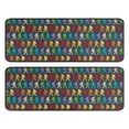 thumbnail image 1 of Kitchen Rugs Sets Of 2,Multicolor Bigfoot Pattern Anti Fatigue Kitchen Mat Rugs Non Slip Washable,Decorative Kitchen Floor Mats for Kitchen,Sink,Laundry,17"x47"+17"x47", 1 of 5