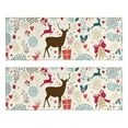 thumbnail image 1 of Kitchen Rugs Sets Of 2,Multicolor Christmas Deer Pattern Anti Fatigue Kitchen Mat Rugs Non Slip Washable,Decorative Kitchen Floor Mats for Kitchen,Sink,Laundry,17"X47", 1 of 5