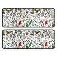 thumbnail image 1 of Kitchen Rugs Sets Of 2,Multicolor Christmas Pattern Anti Fatigue Kitchen Mat Rugs Non Slip Washable,Decorative Kitchen Floor Mats for Kitchen,Sink,Laundry,17"x47"+17"x47", 1 of 5
