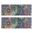 thumbnail image 1 of Kitchen Rugs Sets Of 2,Multicolor Ethnic Paisley and Floral Pattern Anti Fatigue Kitchen Mat Rugs Non Slip Washable,Decorative Kitchen Floor Mats for Kitchen,Sink,Laundry,17"X47", 1 of 5