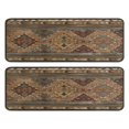 thumbnail image 1 of Kitchen Rugs Sets Of 2,Multicolor Geometric Boho Pattern Anti Fatigue Kitchen Mat Rugs Non Slip Washable,Decorative Kitchen Floor Mats for Kitchen,Sink,Laundry,17"x47"+17"x47", 1 of 5