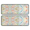 thumbnail image 1 of Kitchen Rugs Sets Of 2,Multicolor Paisley Pattern Anti Fatigue Kitchen Mat Rugs Non Slip Washable,Decorative Kitchen Floor Mats for Kitchen,Sink,Laundry,17"x47"+17"x47", 1 of 5