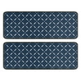 thumbnail image 1 of Kitchen Rugs Sets Of 2,Navy Blue and White Geometric Pattern Anti Fatigue Kitchen Mat Rugs Non Slip Washable,Decorative Kitchen Floor Mats for Kitchen,Sink,Laundry,17"x47"+17"x47", 1 of 5