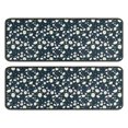 thumbnail image 1 of Kitchen Rugs Sets Of 2,Navy Daisy Flower Floral Pattern Anti Fatigue Kitchen Mat Rugs Non Slip Washable,Decorative Kitchen Floor Mats for Kitchen,Sink,Laundry,17"x47"+17"x47", 1 of 5
