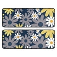 thumbnail image 1 of Kitchen Rugs Sets Of 2,Navy Daisy Flower Pattern Anti Fatigue Kitchen Mat Rugs Non Slip Washable,Decorative Kitchen Floor Mats for Kitchen,Sink,Laundry,17"x47"+17"x47", 1 of 5