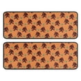 thumbnail image 1 of Kitchen Rugs Sets Of 2,Orange Bigfoot and Grass Pattern Anti Fatigue Kitchen Mat Rugs Non Slip Washable,Decorative Kitchen Floor Mats for Kitchen,Sink,Laundry,17"x47"+17"x47", 1 of 5