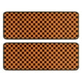 thumbnail image 1 of Kitchen Rugs Sets Of 2,Orange and Black Checkered Pattern Anti Fatigue Kitchen Mat Rugs Non Slip Washable,Decorative Kitchen Floor Mats for Kitchen,Sink,Laundry,17"x47"+17"x47", 1 of 5