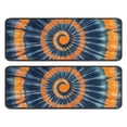 thumbnail image 1 of Kitchen Rugs Sets Of 2,Orange Blue Tie Dye Mandala Pattern Anti Fatigue Kitchen Mat Rugs Non Slip Washable,Decorative Kitchen Floor Mats for Kitchen,Sink,Laundry,17"x47"+17"x47", 1 of 5