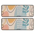 thumbnail image 1 of Kitchen Rugs Sets Of 2,Orange Boho Abstract and Plant Pattern Anti Fatigue Kitchen Mat Rugs Non Slip Washable,Decorative Kitchen Floor Mats for Kitchen,Sink,Laundry,17"x47"+17"x47", 1 of 5