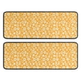 thumbnail image 1 of Kitchen Rugs Sets Of 2,Orange Daisy Flower Floral Pattern Anti Fatigue Kitchen Mat Rugs Non Slip Washable,Decorative Kitchen Floor Mats for Kitchen,Sink,Laundry,17"x47"+17"x47", 1 of 5