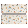 thumbnail image 1 of Kitchen Rugs Sets Of 2,Pastel Fairy Rainbow Pattern Anti Fatigue Kitchen Mat Rugs Non Slip Washable,Decorative Kitchen Floor Mats for Kitchen,Sink,Laundry,17"x47"+17"x47", 1 of 5