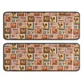 thumbnail image 1 of Kitchen Rugs Sets Of 2,Patchwork Chicken Pattern Anti Fatigue Kitchen Mat Rugs Non Slip Washable,Decorative Kitchen Floor Mats for Kitchen,Sink,Laundry,17"x47"+17"x47", 1 of 5