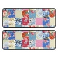 thumbnail image 1 of Kitchen Rugs Sets Of 2,Patchwork Pioneer Flower Anti Fatigue Kitchen Mat Rugs Non Slip Washable,Decorative Kitchen Floor Mats for Kitchen,Sink,Laundry,17"x47"+17"x47", 1 of 5