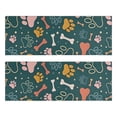 thumbnail image 1 of Kitchen Rugs Sets Of 2,Paw Prints and Bones Anti Fatigue Kitchen Mat Rugs Non Slip Washable,Decorative Kitchen Floor Mats for Kitchen,Sink,Laundry,17"X47", 1 of 5