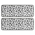 thumbnail image 1 of Kitchen Rugs Sets Of 2,Paw Prints and Bones Anti Fatigue Kitchen Mat Rugs Non Slip Washable,Decorative Kitchen Floor Mats for Kitchen,Sink,Laundry,17"x47"+17"x47", 1 of 5