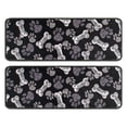 thumbnail image 1 of Kitchen Rugs Sets Of 2,Paw Prints and Bones Anti Fatigue Kitchen Mat Rugs Non Slip Washable,Decorative Kitchen Floor Mats for Kitchen,Sink,Laundry,17"x47"+17"x47", 1 of 5