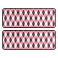 thumbnail image 1 of Kitchen Rugs Sets Of 2,Pink and Black Argyle Pattern Anti Fatigue Kitchen Mat Rugs Non Slip Washable,Decorative Kitchen Floor Mats for Kitchen,Sink,Laundry,17"x47"+17"x47", 1 of 5