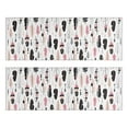 thumbnail image 1 of Kitchen Rugs Sets Of 2,Pink Black Geometric Feather and Arrow Pattern Anti Fatigue Kitchen Mat Rugs Non Slip Washable,Decorative Kitchen Floor Mats for Kitchen,Sink,Laundry,17"X47", 1 of 5