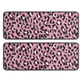 thumbnail image 1 of Kitchen Rugs Sets Of 2,Pink and Black Of Leopard Print Anti Fatigue Kitchen Mat Rugs Non Slip Washable,Decorative Kitchen Floor Mats for Kitchen,Sink,Laundry,17"x47"+17"x47", 1 of 5