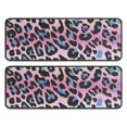 thumbnail image 1 of Kitchen Rugs Sets Of 2,Pink and Blue Of Leopard Print Anti Fatigue Kitchen Mat Rugs Non Slip Washable,Decorative Kitchen Floor Mats for Kitchen,Sink,Laundry,17"x47"+17"x47", 1 of 5