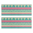 thumbnail image 1 of Kitchen Rugs Sets Of 2,Pink and Blue Triangle Pattern Anti Fatigue Kitchen Mat Rugs Non Slip Washable,Decorative Kitchen Floor Mats for Kitchen,Sink,Laundry,17"X47", 1 of 5