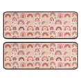 thumbnail image 1 of Kitchen Rugs Sets Of 2,Pink Boho Bohemia Rainbows Hearts Stars Pattern Anti Fatigue Kitchen Mat Rugs Non Slip Washable,Decorative Kitchen Floor Mats for Kitchen,Sink,Laundry,17"x47"+17"x47", 1 of 5