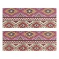 thumbnail image 1 of Kitchen Rugs Sets Of 2,Pink Boho Tribal Diamonds and Triangles Pattern Anti Fatigue Kitchen Mat Rugs Non Slip Washable,Decorative Kitchen Floor Mats for Kitchen,Sink,Laundry,17"X47", 1 of 5