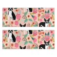thumbnail image 1 of Kitchen Rugs Sets Of 2,Pink Boston Terrier and Flower Anti Fatigue Kitchen Mat Rugs Non Slip Washable,Decorative Kitchen Floor Mats for Kitchen,Sink,Laundry,17"X47", 1 of 5