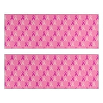 Kitchen Rugs Sets Of 2,Pink Breast Cancer Anti Fatigue Kitchen Mat Rugs Non Slip Washable,Decorative Kitchen Floor Mats for Kitchen,Sink,Laundry,17"X47"