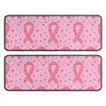 thumbnail image 1 of Kitchen Rugs Sets Of 2,Pink Breast Cancer Ribbon Floral Pattern Anti Fatigue Kitchen Mat Rugs Non Slip Washable,Decorative Kitchen Floor Mats for Kitchen,Sink,Laundry,17"x47"+17"x47", 1 of 5