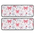 thumbnail image 1 of Kitchen Rugs Sets Of 2,Pink Butterfly Star Floral Peach Pattern Anti Fatigue Kitchen Mat Rugs Non Slip Washable,Decorative Kitchen Floor Mats for Kitchen,Sink,Laundry,17"x47"+17"x47", 1 of 5