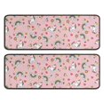 thumbnail image 1 of Kitchen Rugs Sets Of 2,Pink Cartoon Unicorn Rainbow Heart Pattern Anti Fatigue Kitchen Mat Rugs Non Slip Washable,Decorative Kitchen Floor Mats for Kitchen,Sink,Laundry,17"x47"+17"x47", 1 of 5