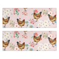 thumbnail image 1 of Kitchen Rugs Sets Of 2,Pink Chicken Floral Pattern Anti Fatigue Kitchen Mat Rugs Non Slip Washable,Decorative Kitchen Floor Mats for Kitchen,Sink,Laundry,17"X47", 1 of 5