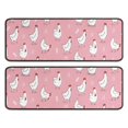 thumbnail image 1 of Kitchen Rugs Sets Of 2,Pink Chicken Pattern Anti Fatigue Kitchen Mat Rugs Non Slip Washable,Decorative Kitchen Floor Mats for Kitchen,Sink,Laundry,17"x47"+17"x47", 1 of 5