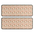 thumbnail image 1 of Kitchen Rugs Sets Of 2,Pink Christmas Gingerbread and Tree Pattern Anti Fatigue Kitchen Mat Rugs Non Slip Washable,Decorative Kitchen Floor Mats for Kitchen,Sink,Laundry,17"x47"+17"x47", 1 of 5