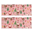 thumbnail image 1 of Kitchen Rugs Sets Of 2,Pink Christmas Santa Pattern Anti Fatigue Kitchen Mat Rugs Non Slip Washable,Decorative Kitchen Floor Mats for Kitchen,Sink,Laundry,17"X47", 1 of 5