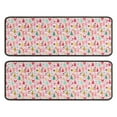 thumbnail image 1 of Kitchen Rugs Sets Of 2,Pink Christmas Santa and Tree Pattern Anti Fatigue Kitchen Mat Rugs Non Slip Washable,Decorative Kitchen Floor Mats for Kitchen,Sink,Laundry,17"x47"+17"x47", 1 of 5