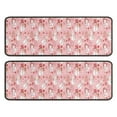 thumbnail image 1 of Kitchen Rugs Sets Of 2,Pink Christmas Snowman Pattern Anti Fatigue Kitchen Mat Rugs Non Slip Washable,Decorative Kitchen Floor Mats for Kitchen,Sink,Laundry,17"x47"+17"x47", 1 of 5
