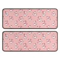 thumbnail image 1 of Kitchen Rugs Sets Of 2,Pink Cow Heart Pattern Anti Fatigue Kitchen Mat Rugs Non Slip Washable,Decorative Kitchen Floor Mats for Kitchen,Sink,Laundry,17"x47"+17"x47", 1 of 5